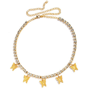 Shiny 5mm Crystal Clavicle Chain Choker Necklace