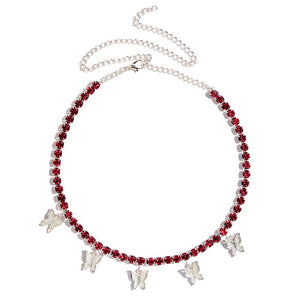 Shiny 5mm Crystal Clavicle Chain Choker Necklace