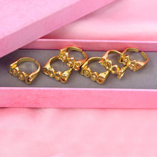 Load image into Gallery viewer, Old English Year Number 1991-2005 Adjustable Rings