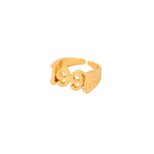 Load image into Gallery viewer, Old English Year Number 1991-2005 Adjustable Rings