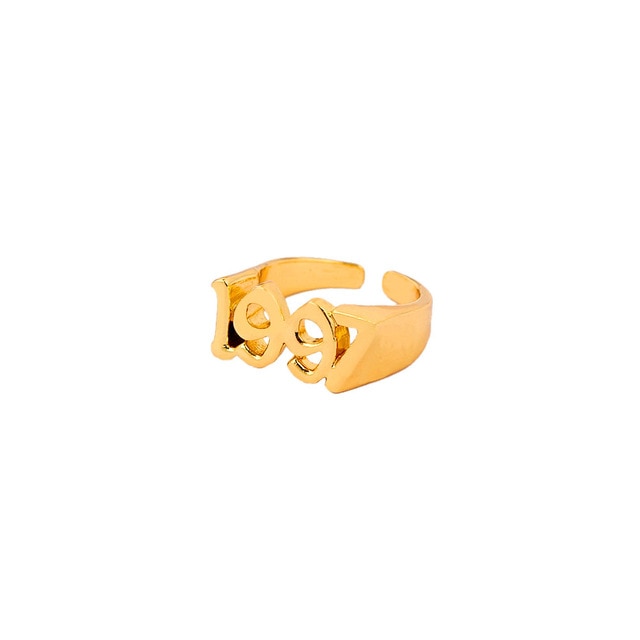 Old English Year Number 1991-2005 Adjustable Rings