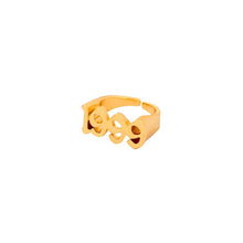 Load image into Gallery viewer, Old English Year Number 1991-2005 Adjustable Rings