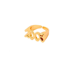 Old English Year Number 1991-2005 Adjustable Rings