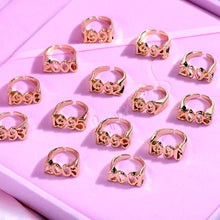 Load image into Gallery viewer, Old English Year Number 1991-2005 Adjustable Rings