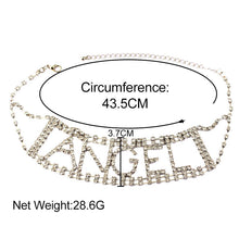 Load image into Gallery viewer, Punk Crystal BABE Letter Choker Necklace