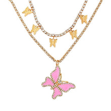 Load image into Gallery viewer, Trendy 2 Layered Rhinestone Tennis Chain