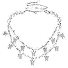 Load image into Gallery viewer, Trendy 2 Layered Rhinestone Tennis Chain