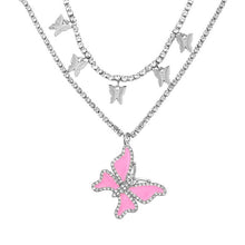 Load image into Gallery viewer, Trendy 2 Layered Rhinestone Tennis Chain