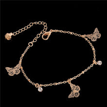 Load image into Gallery viewer, GLAM GOLD Sweet Simple Butterfly Shape Anklet Bracelet Chain Anklet