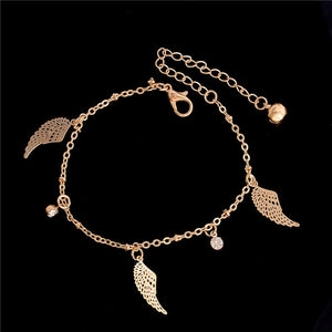 GLAM GOLD Sweet Simple Butterfly Shape Anklet Bracelet Chain Anklet