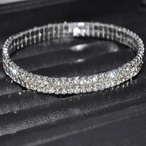 Glam Gold Women Sexy Clear Shining Crystal Rhinestone  Anklet