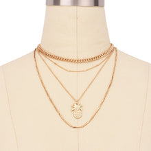Load image into Gallery viewer, Glam Gold fashion Pineapple Multilayer Necklace