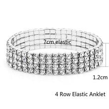 Load image into Gallery viewer, Glam Gold Elastic Anklet Stretch Anklets