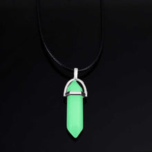 Load image into Gallery viewer, Glam Gold New Luminous Stone Fluorescent Hexagonal Column Necklace