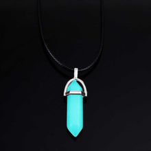 Load image into Gallery viewer, Glam Gold New Luminous Stone Fluorescent Hexagonal Column Necklace