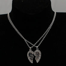 Load image into Gallery viewer, Glam Gold  2 Pcs Bff Necklace Heart