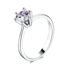 Load image into Gallery viewer, Glam Gold Double Fair 6 Claw 1 Carat Cubic Zirconia Wedding/Engagement ring