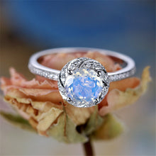 Load image into Gallery viewer, Glam Gold White Opal Rings