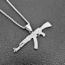 Load image into Gallery viewer, Glam Gold new AK47 Iced Out Rhinestone Miami Cuban Chain