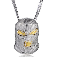 Load image into Gallery viewer, Glam Gold Head Masked Big Pendant Necklaces