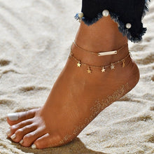 Load image into Gallery viewer, Glam layered anklet sets