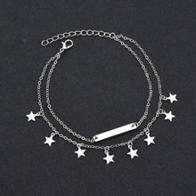 Load image into Gallery viewer, Glam layered anklet sets
