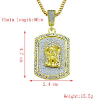 Load image into Gallery viewer, Glam Gold  Pharaoh Square Big Pendant Necklace