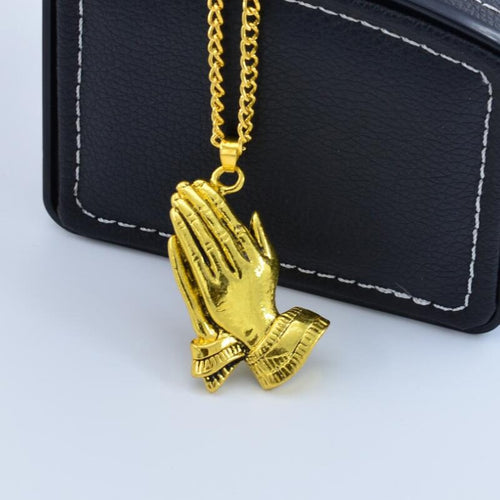 Glam Gold Solid Pray Hands