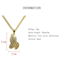 Load image into Gallery viewer, Glam Gold Solid Pray Hands