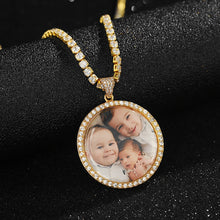 Load image into Gallery viewer, Glam Gold Personalized Photo Pendant Custom Necklace