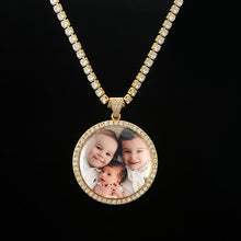 Load image into Gallery viewer, Glam Gold Personalized Photo Pendant Custom Necklace