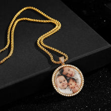 Load image into Gallery viewer, Glam Gold Personalized Photo Pendant Custom Necklace