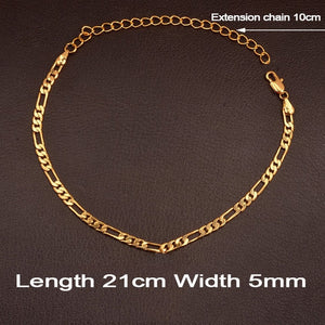 Glam Gold Pure Sterling silver gold plated Anklet (Length 21cm +10cm)