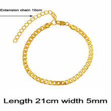 Load image into Gallery viewer, Glam Gold Pure Sterling silver gold plated Anklet (Length 21cm +10cm)