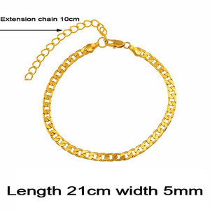 Glam Gold Pure Sterling silver gold plated Anklet (Length 21cm +10cm)