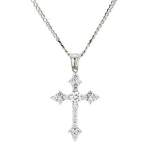 Load image into Gallery viewer, Glam Gold Iced Out Cubic Zircon Cross Pendant Necklace