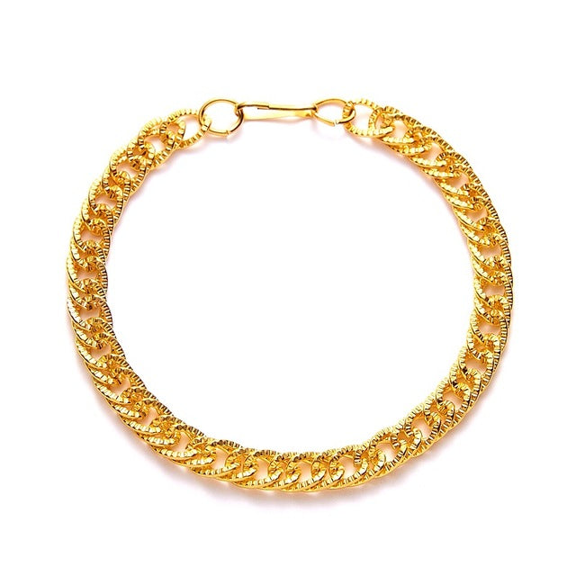 Glam Gold Punk Link Chain  Bracelet