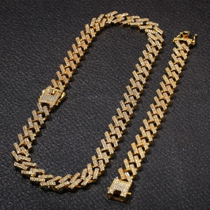 Glam Gold Hard Drip Necklaces & Bracelets 15mm Fashion I