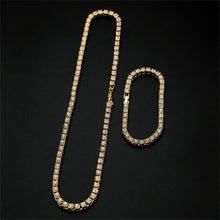 Load image into Gallery viewer, Glam Gold Iced Out Tennis Chains