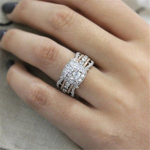 Glam Gold  Rose Gold Color 2cts AAA Zircon Engagement Wedding Band